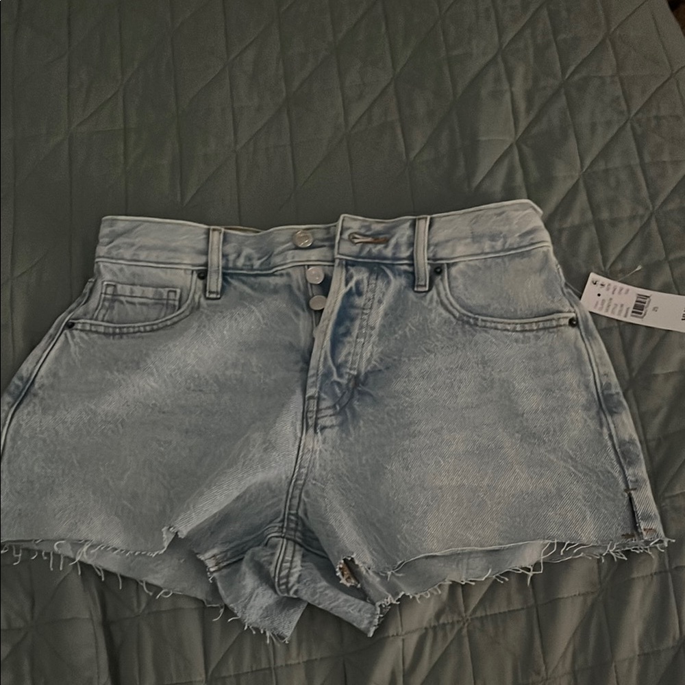 Light Blue Denim Women Shorts